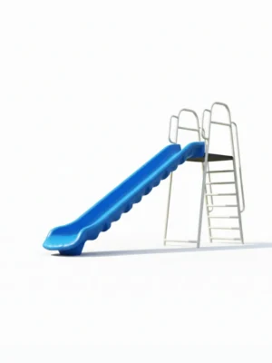 زحليقة بلاستيكية كبيرة بسلم مستقيم للحدائق، آمنة للأطفال ومصنوعة من بلاستيك عالي الجودة