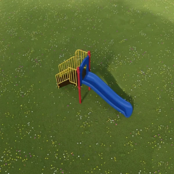 زحليقة حدائق خارجية كبيرة الحجم بسلم للأطفال بارتفاع 150 سم وطول 350 سم – آمنة ومناسبة للحدائق المنزلية