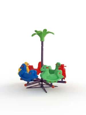 لعبة أحصنة دوارة سداسية من الحديد للأطفال