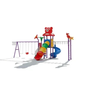 وحدة زحاليق ومراجيح متكاملة كبيرة الحجم للأطفال – لحدايق الأطفال والمنتزهات، المدارس، ورياض الأطفال