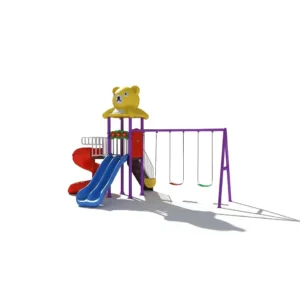 ألعاب الزحاليق والمراجيح صغيرة الحجم للأطفال – تجربة لعب متكاملة وآمنة في الحديقة