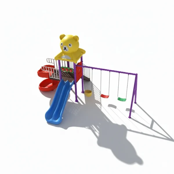 ألعاب الزحاليق والمراجيح صغيرة الحجم للأطفال – تجربة لعب متكاملة وآمنة في الحديقة