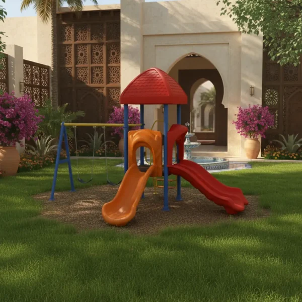 وحدة زحاليق ومراجيح متكاملة صغيرة الحجم للأطفال