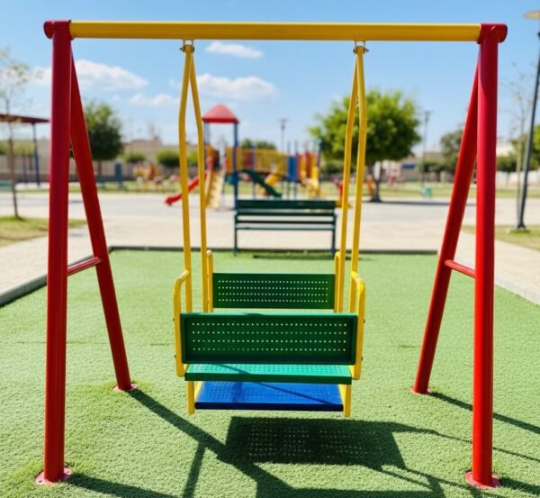 مرجيحة الكراسي المتقابلة للأطفال بتصميم مزدوج وآمن