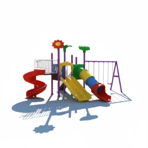 مجموعة الزحاليق والمراجيح المتكاملة متوسطة الحجم للأطفال