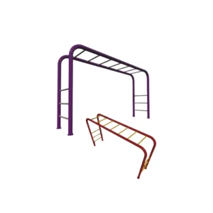 سلم تسلق مستطيل للأطفال مثبت في الحديقة