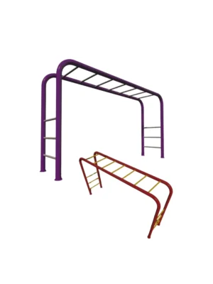 سلم تسلق مستطيل للأطفال مثبت في الحديقة